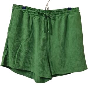Green Magazine Women's Solid Basic Drawstring Shorts